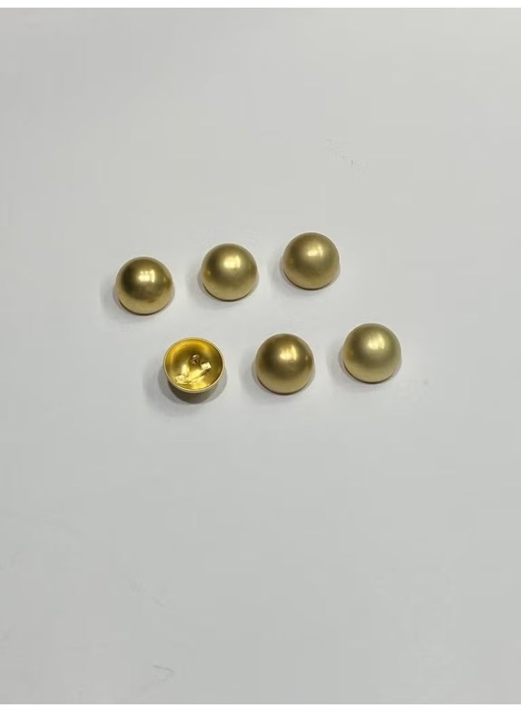 Karan Tuhafiye Coat Jacket Trench Coat Button Domed Special Coating Matte Gold 6 Piece Set 1.8 cm - Image 1